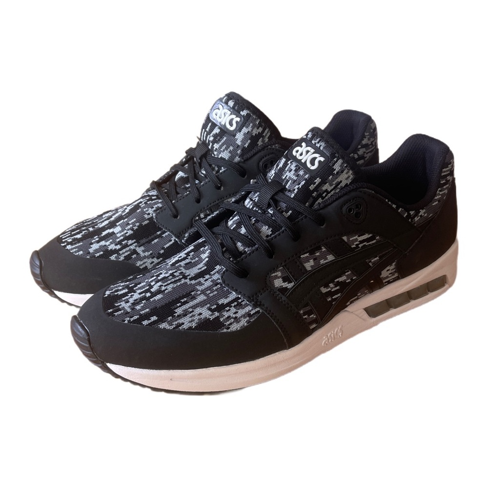 Asics Black and White Athletic Shoes - Picture 3 of 10